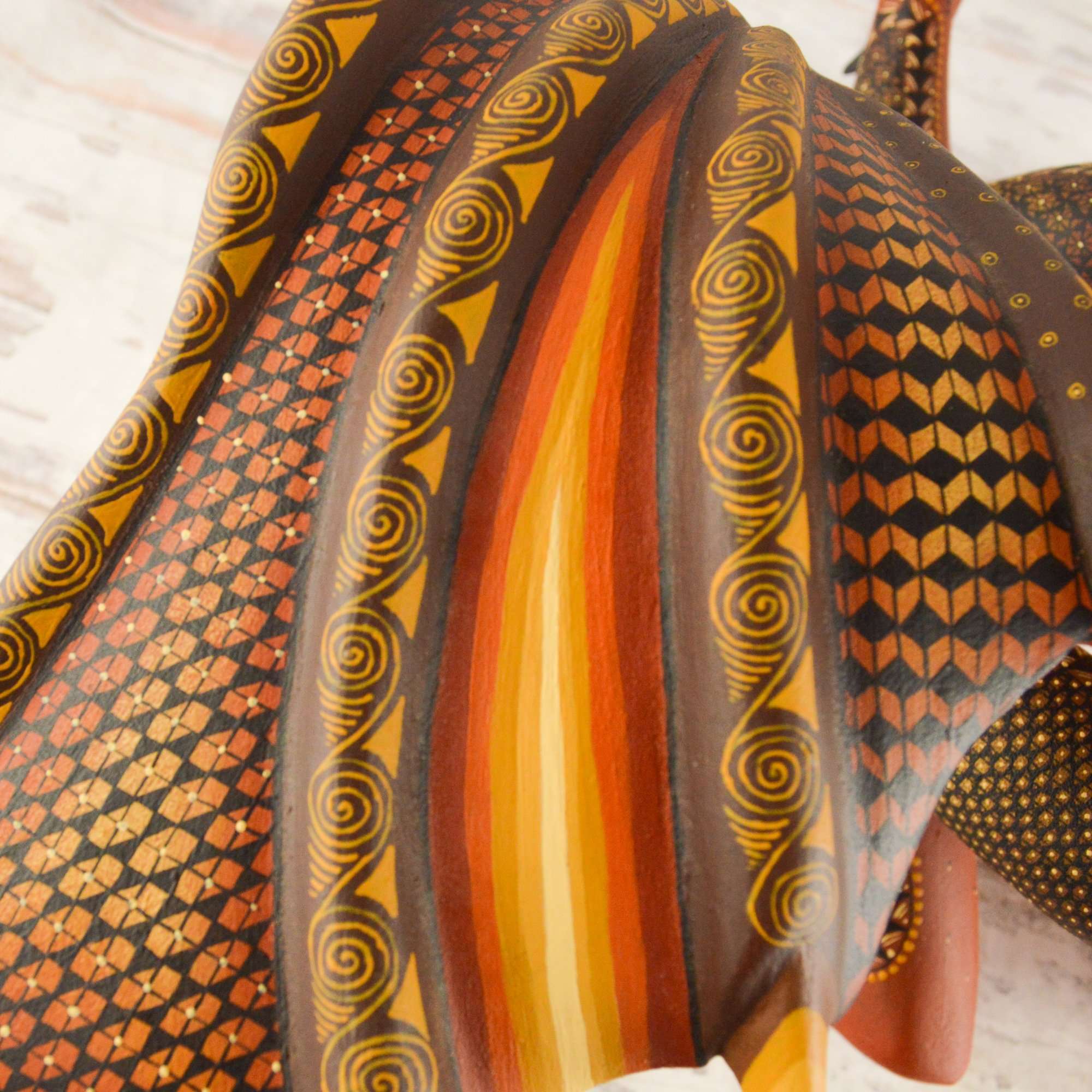 Dragon Alebrije Oaxacan Wood Carving - Alebrije Huichol Mexican Folk art magiamexica.com