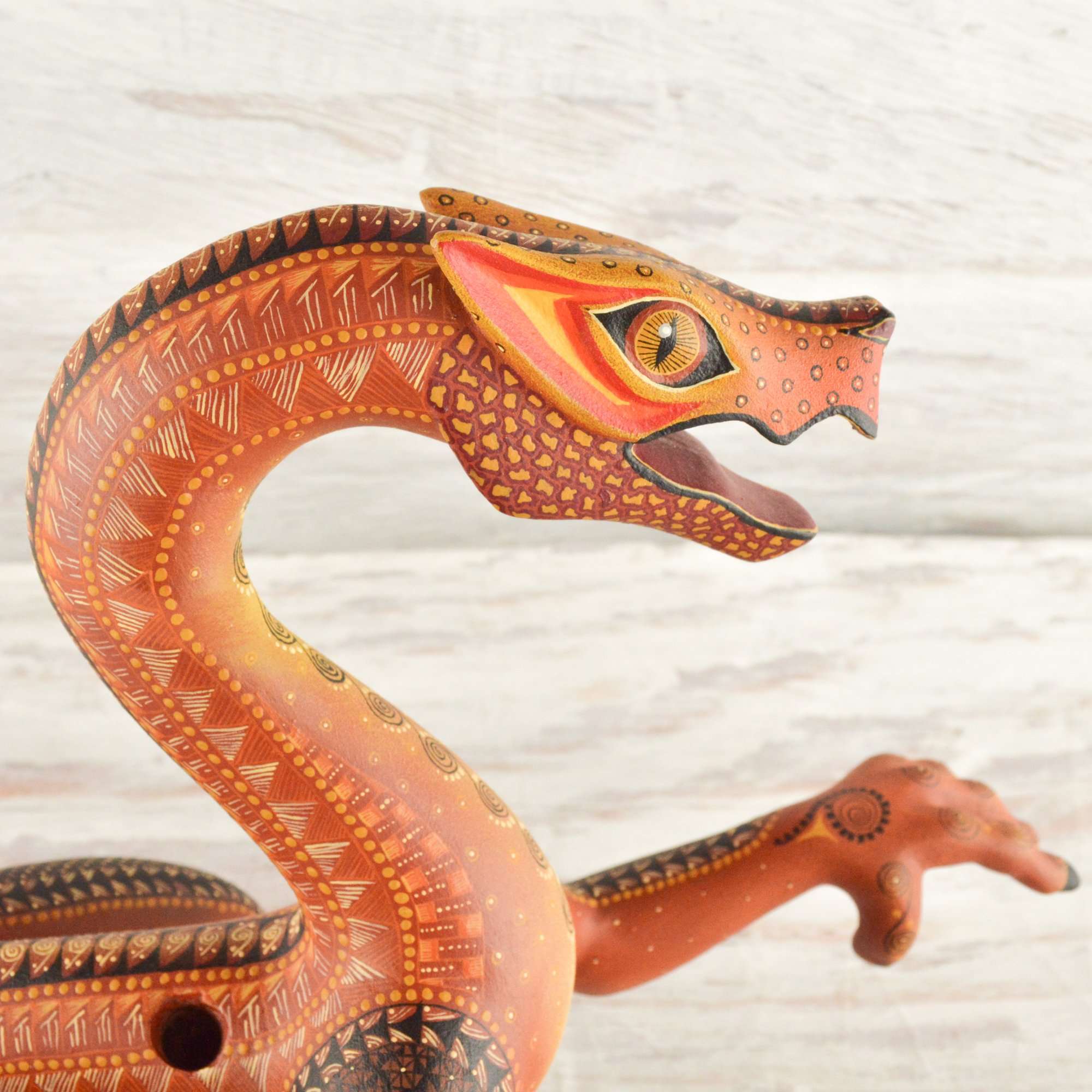 Dragon Alebrije Oaxacan Wood Carving - Alebrije Huichol Mexican Folk art magiamexica.com