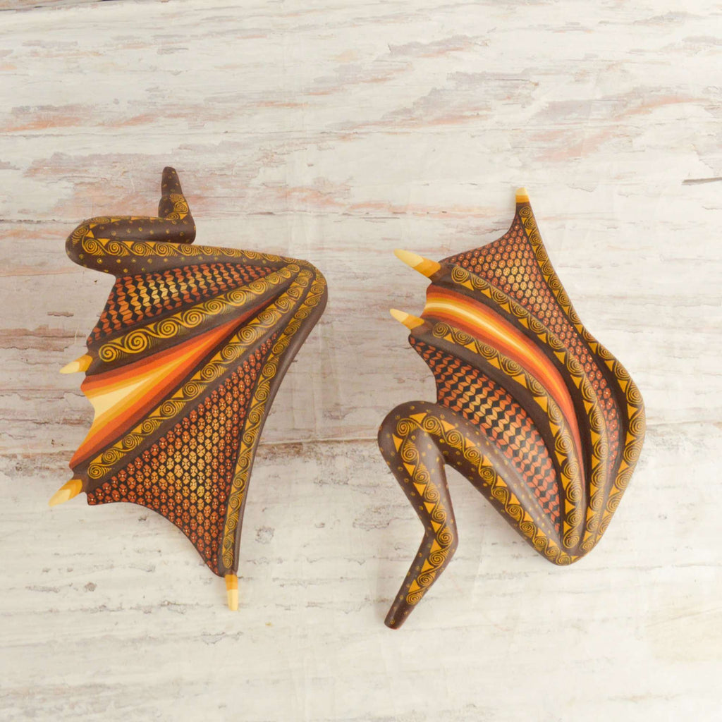 Dragon Alebrije Oaxacan Wood Carving - Alebrije Huichol Mexican Folk art magiamexica.com