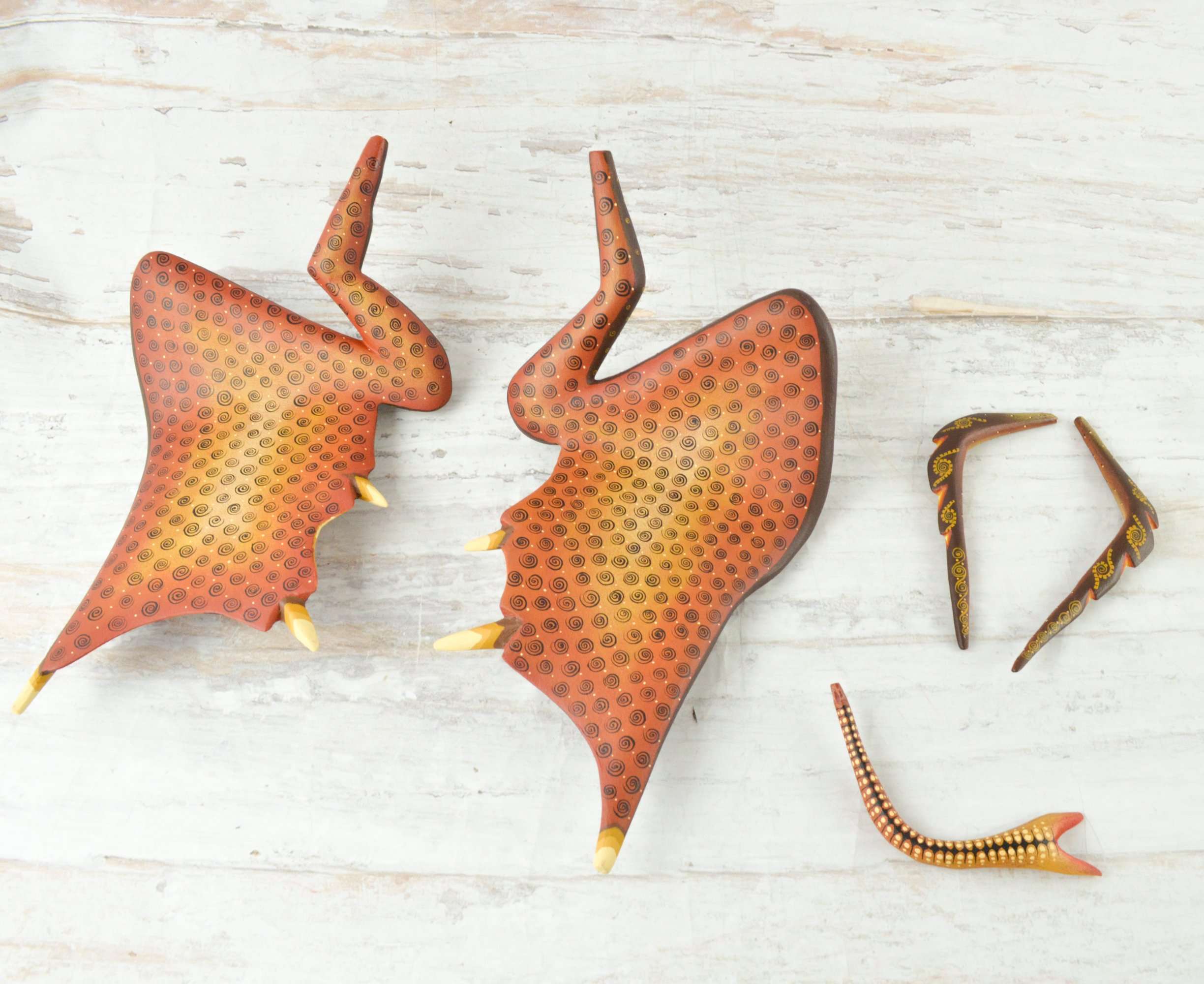 Dragon Alebrije Oaxacan Wood Carving - Alebrije Huichol Mexican Folk art magiamexica.com