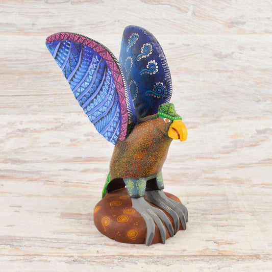 Eagle Alebrije Oaxacan Wood Carving - Alebrije Huichol Mexican Folk art magiamexica.com