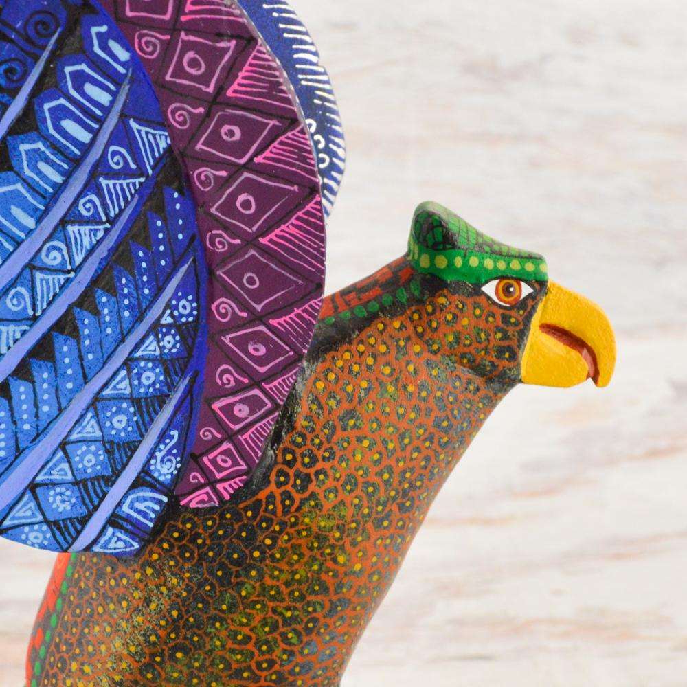 Eagle Alebrije Oaxacan Wood Carving - Alebrije Huichol Mexican Folk art magiamexica.com