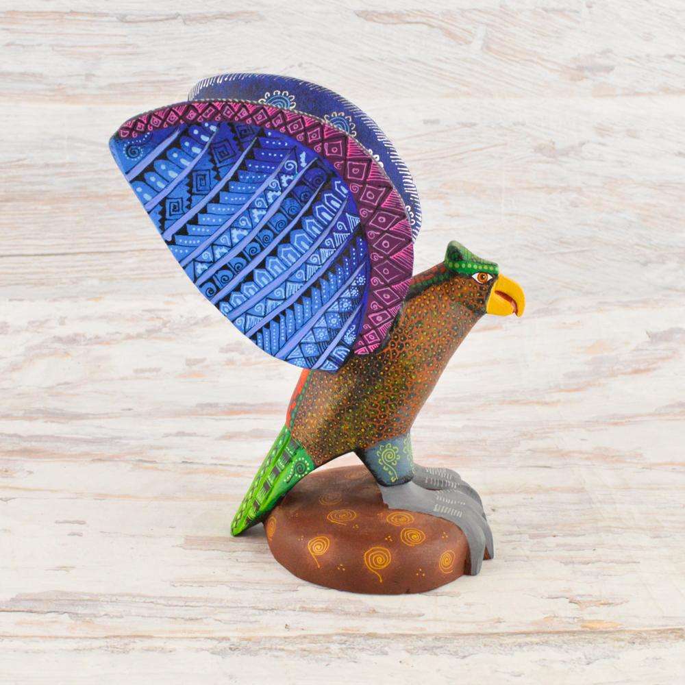 Eagle Alebrije Oaxacan Wood Carving - Alebrije Huichol Mexican Folk art magiamexica.com