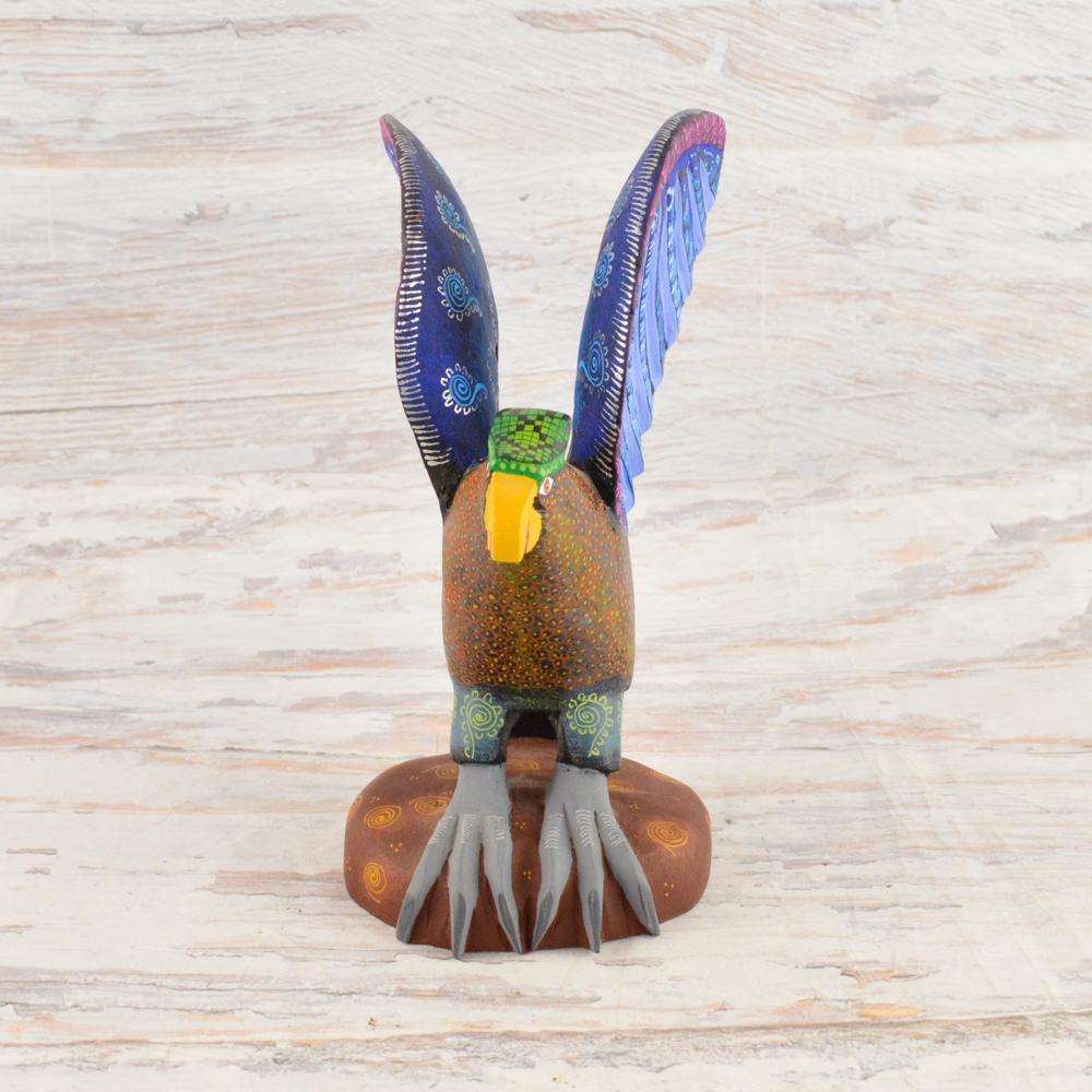 Eagle Alebrije Oaxacan Wood Carving - Alebrije Huichol Mexican Folk art magiamexica.com