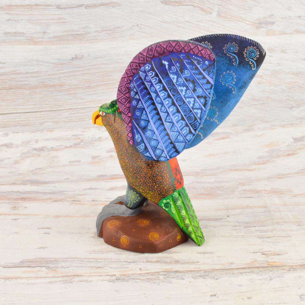 Eagle Alebrije Oaxacan Wood Carving - Alebrije Huichol Mexican Folk art magiamexica.com