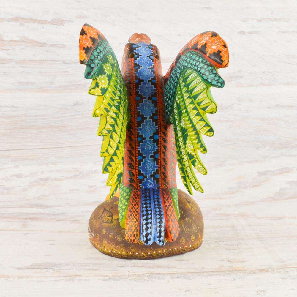 Eagle Alebrije Oaxacan Wood Carving - Alebrije Huichol Mexican Folk art magiamexica.com