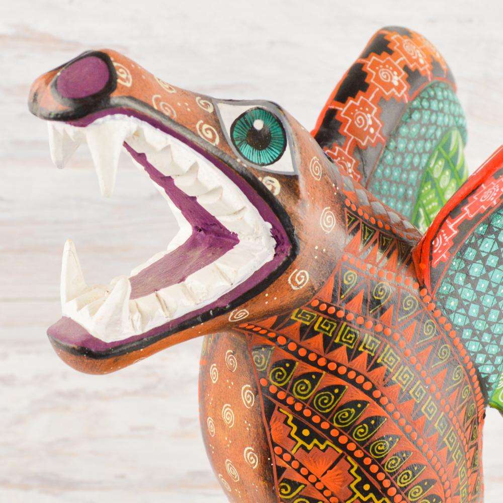 Eagle Alebrije Oaxacan Wood Carving - Alebrije Huichol Mexican Folk art magiamexica.com