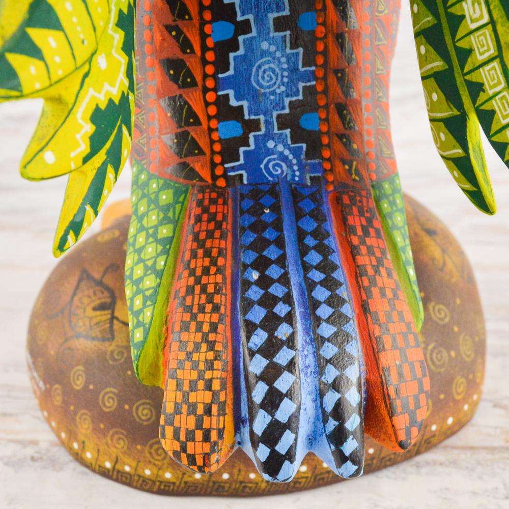 Eagle Alebrije Oaxacan Wood Carving - Alebrije Huichol Mexican Folk art magiamexica.com