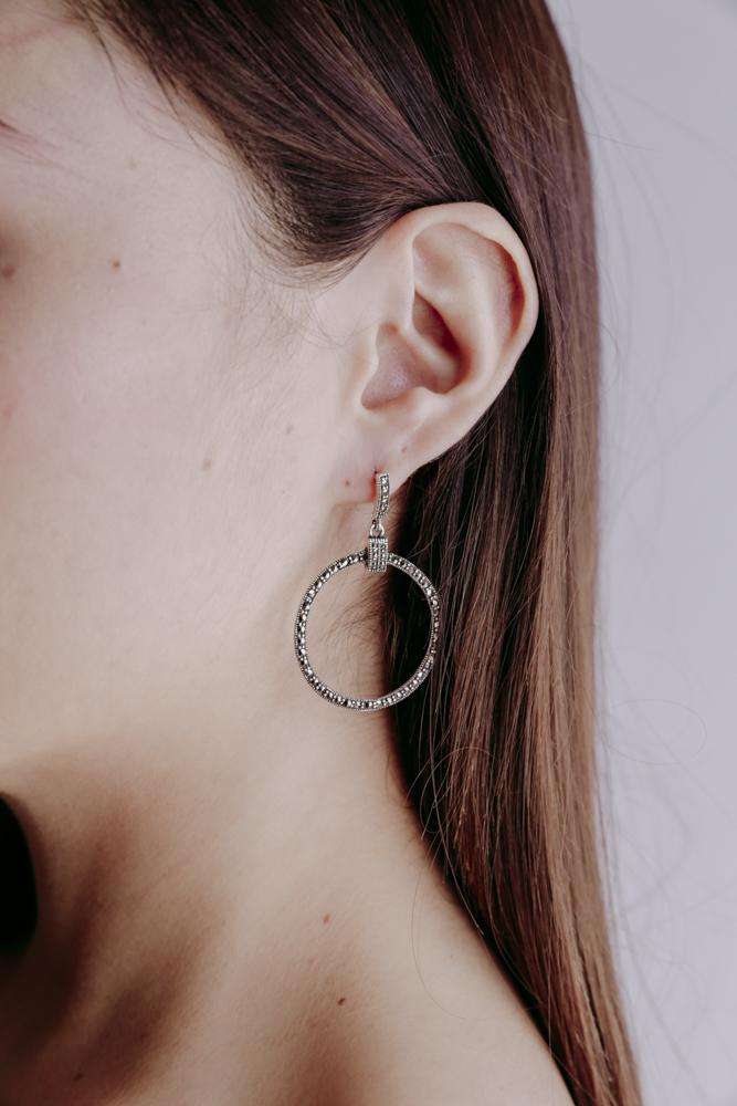 Earrings Circle - Alebrije Huichol Mexican Folk art magiamexica.com