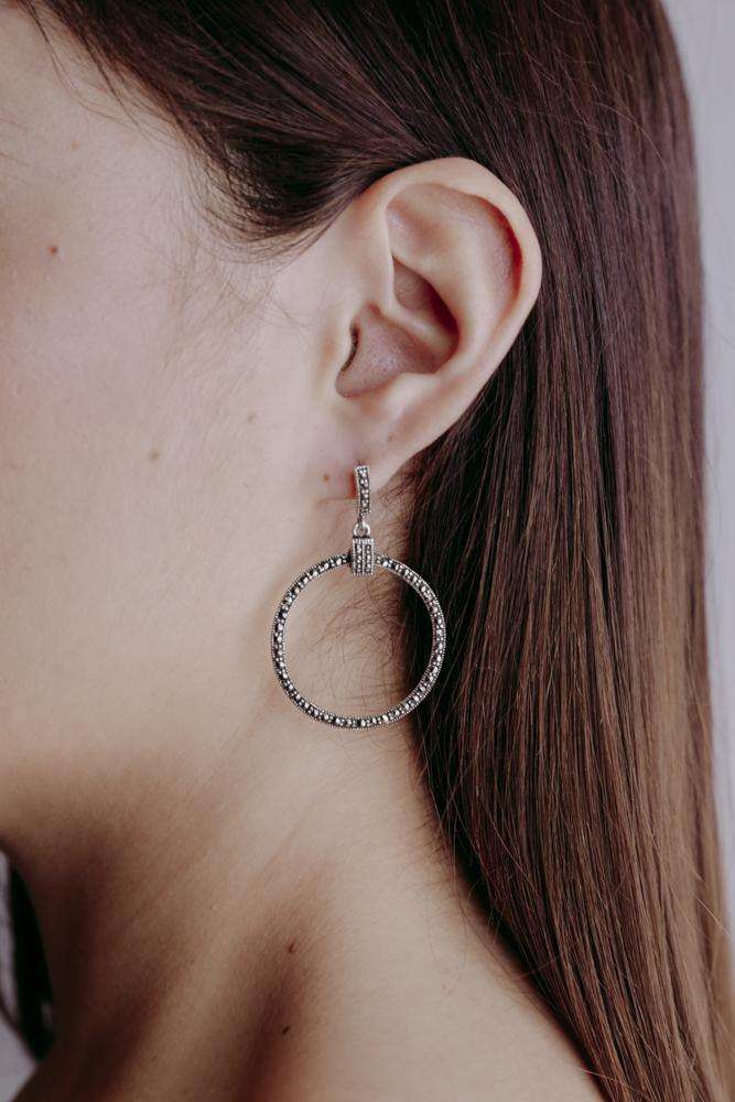 Earrings Circle - Alebrije Huichol Mexican Folk art magiamexica.com