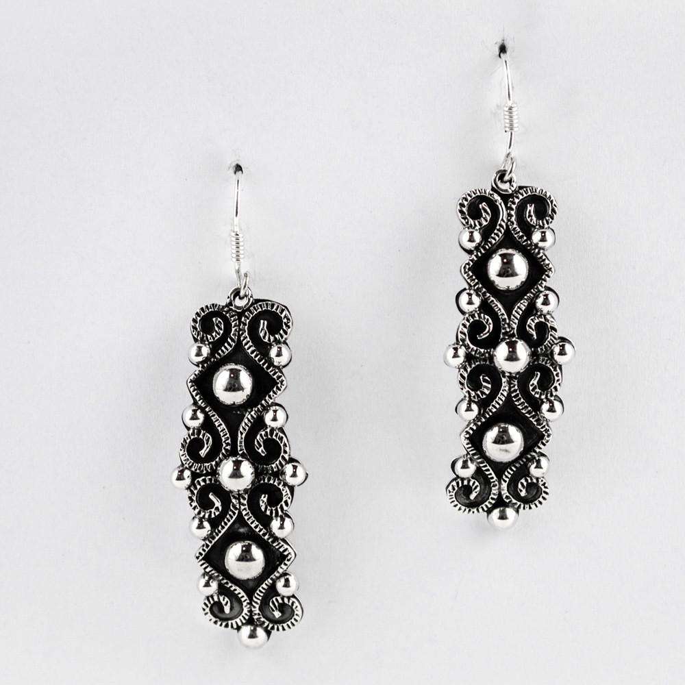 Earrings Columns - Alebrije Huichol Mexican Folk art magiamexica.com