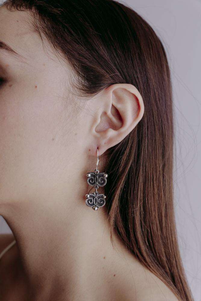 Earrings Owl - Alebrije Huichol Mexican Folk art magiamexica.com