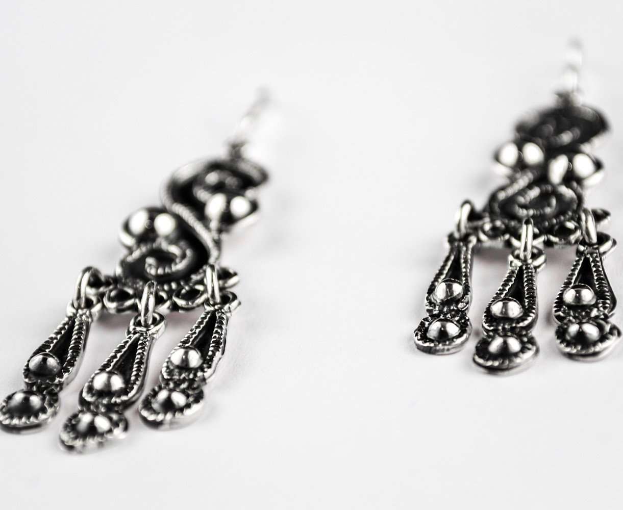 Earrings Queen - Alebrije Huichol Mexican Folk art magiamexica.com