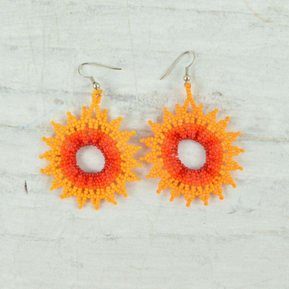 Earrings - Alebrije Huichol Mexican Folk art magiamexica.com