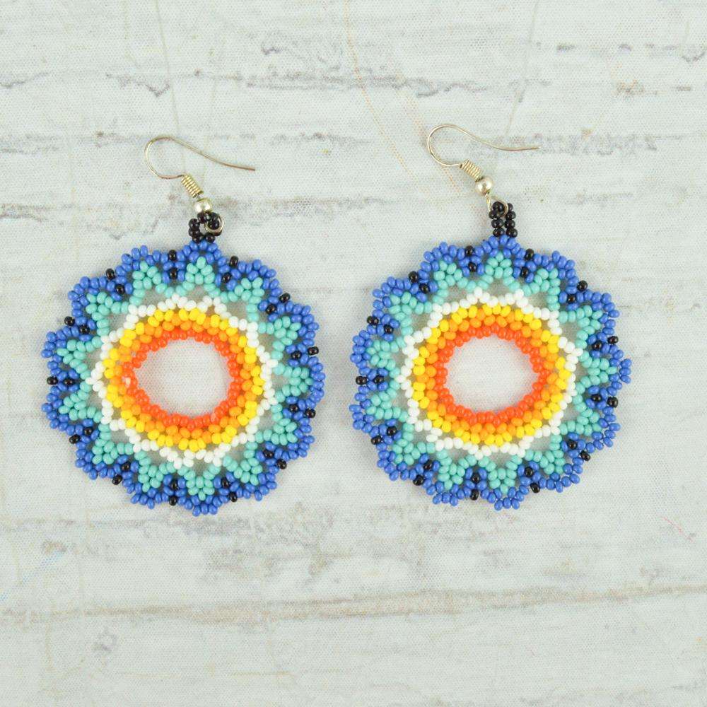 Earrings - Alebrije Huichol Mexican Folk art magiamexica.com