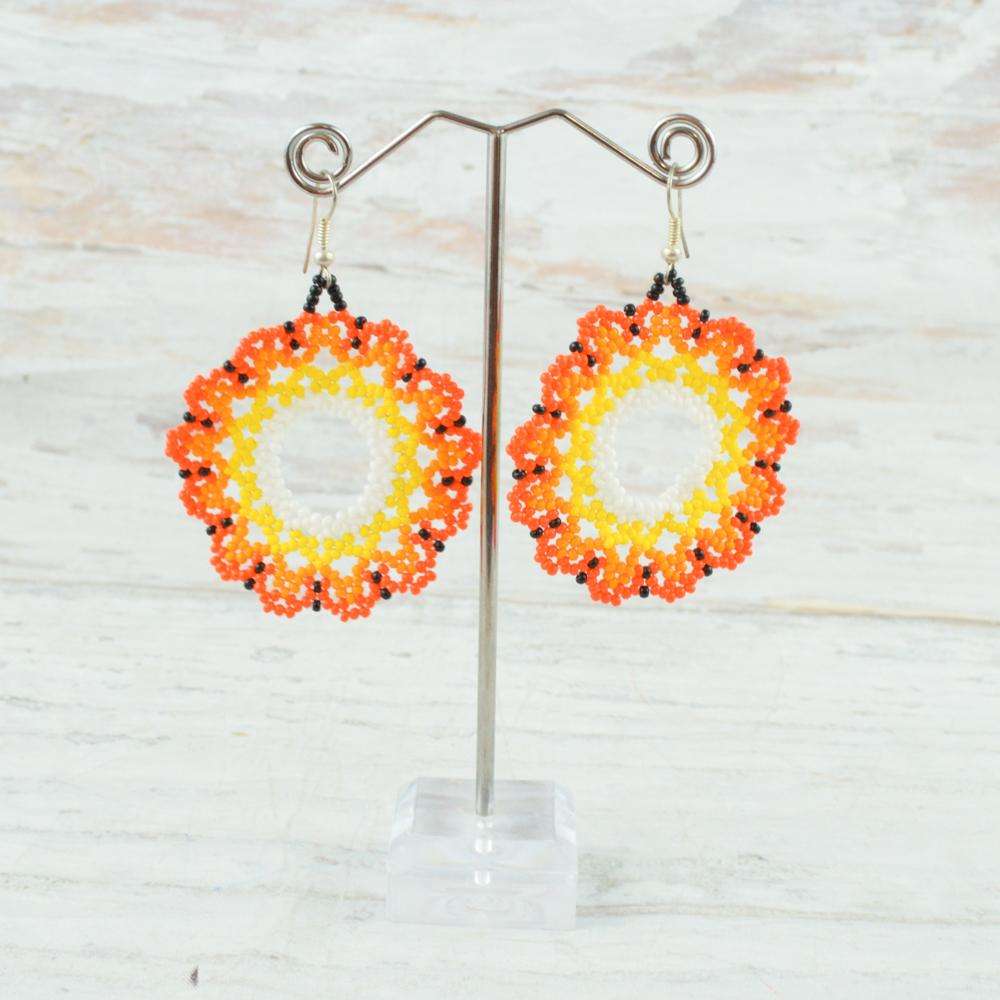 Earrings - Alebrije Huichol Mexican Folk art magiamexica.com