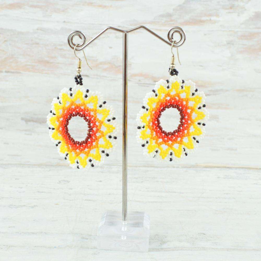 Earrings - Alebrije Huichol Mexican Folk art magiamexica.com
