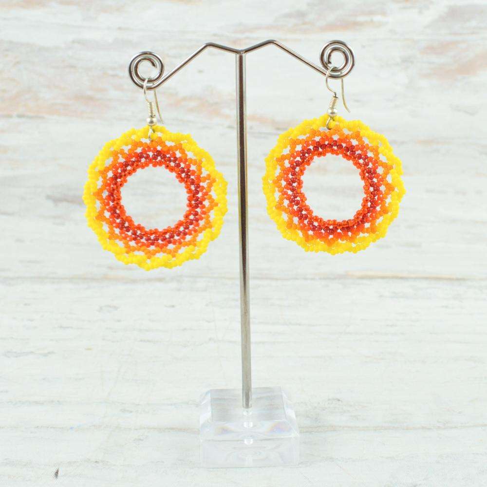 Earrings - Alebrije Huichol Mexican Folk art magiamexica.com