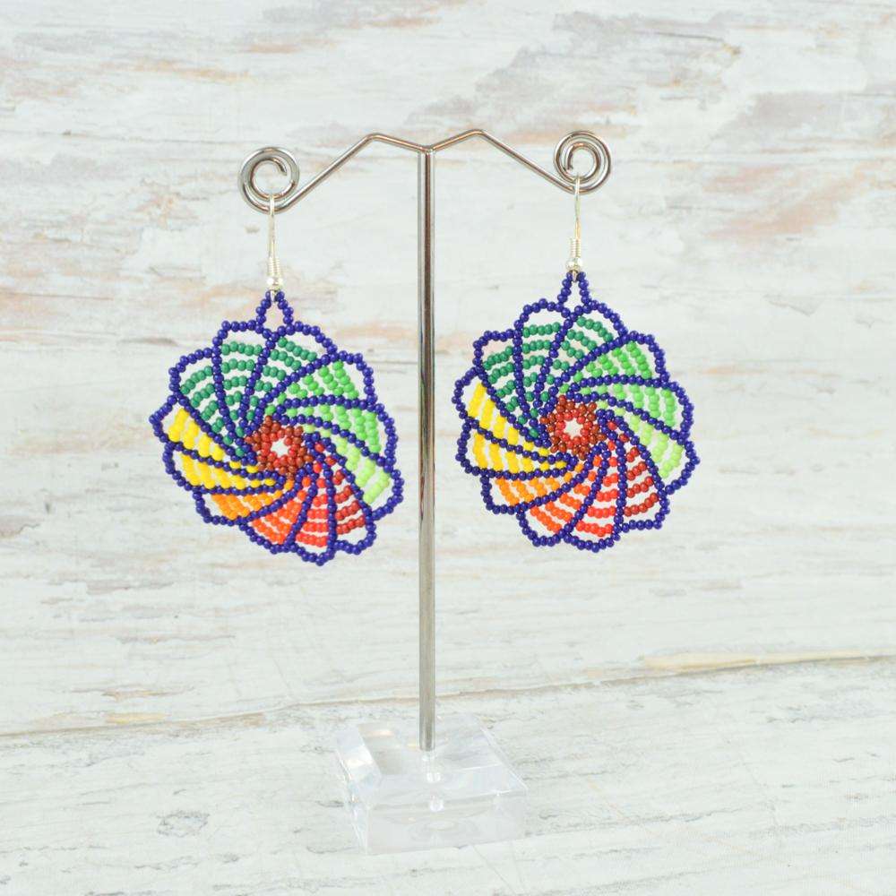 Earrings - Alebrije Huichol Mexican Folk art magiamexica.com