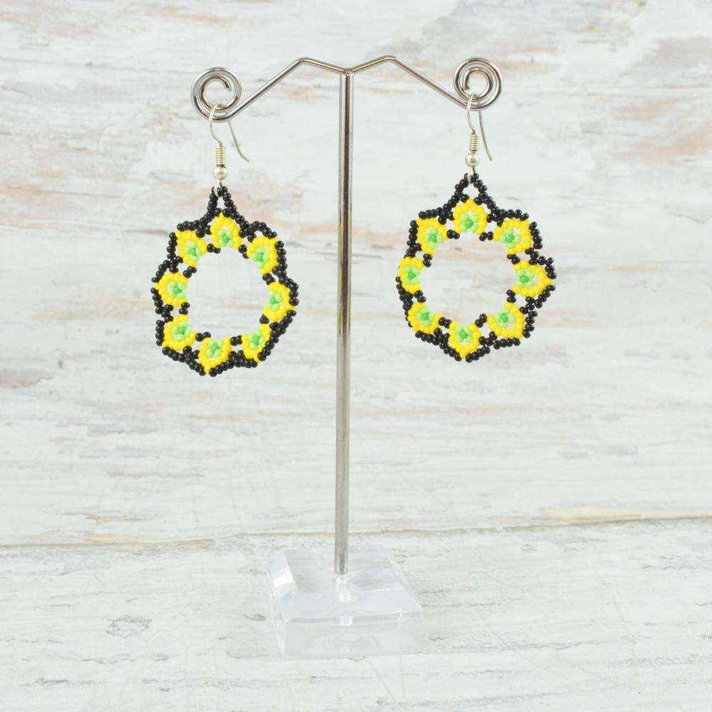 Earrings - Alebrije Huichol Mexican Folk art magiamexica.com