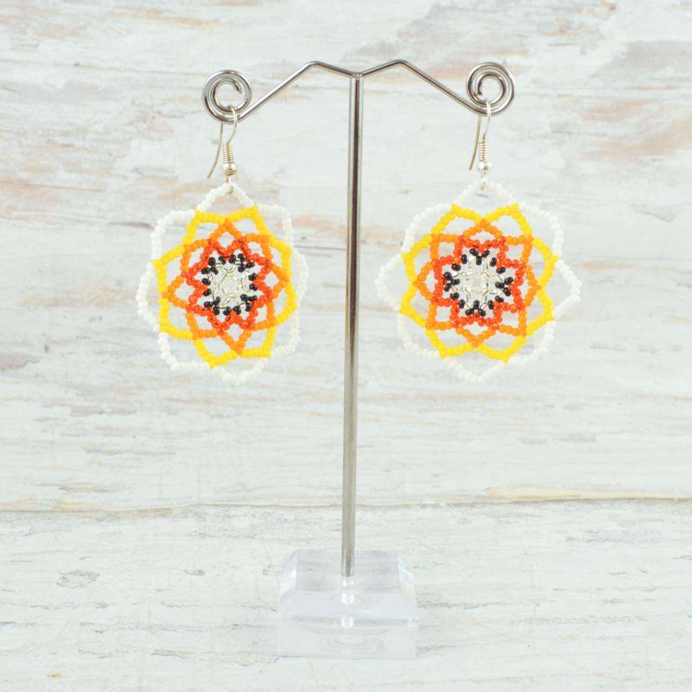 Earrings - Alebrije Huichol Mexican Folk art magiamexica.com