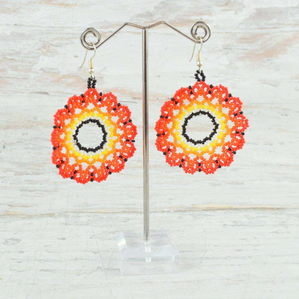 Earrings - Alebrije Huichol Mexican Folk art magiamexica.com