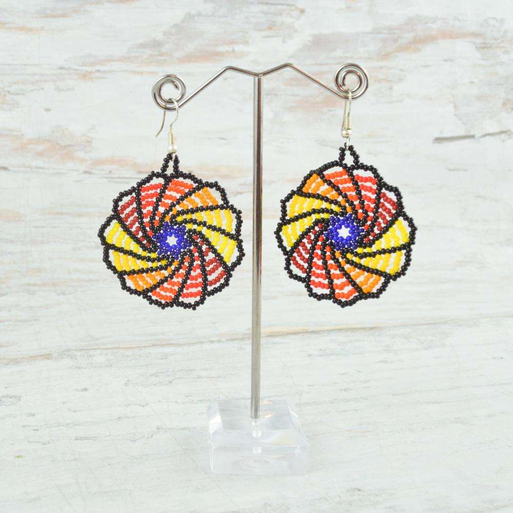 Earrings - Alebrije Huichol Mexican Folk art magiamexica.com