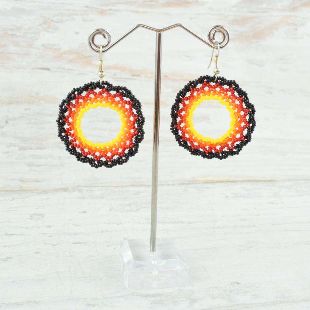 Earrings - Alebrije Huichol Mexican Folk art magiamexica.com
