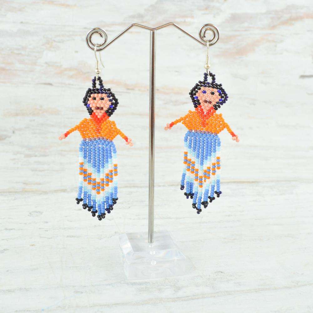 Earrings - Alebrije Huichol Mexican Folk art magiamexica.com