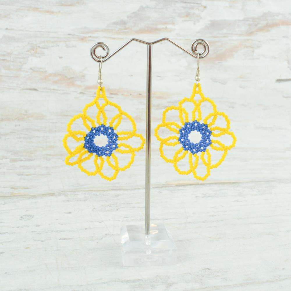 Earrings - Alebrije Huichol Mexican Folk art magiamexica.com