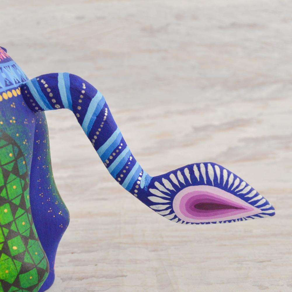 Elephant Alebrije Oaxacan Wood Carving - Alebrije Huichol Mexican Folk art magiamexica.com