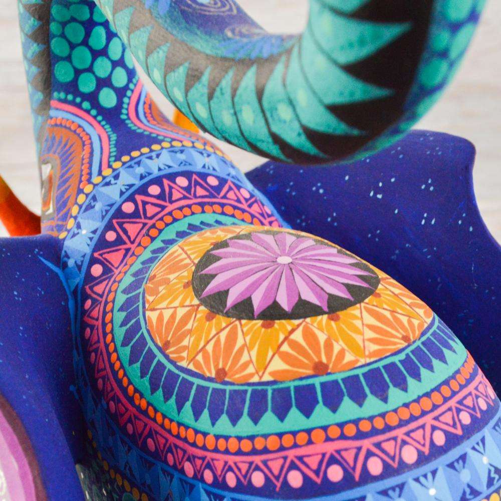 Elephant Alebrije Oaxacan Wood Carving - Alebrije Huichol Mexican Folk art magiamexica.com