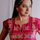 Embroidered Mexican Blouse | Ethnic - Alebrije Huichol Mexican Folk art magiamexica.com