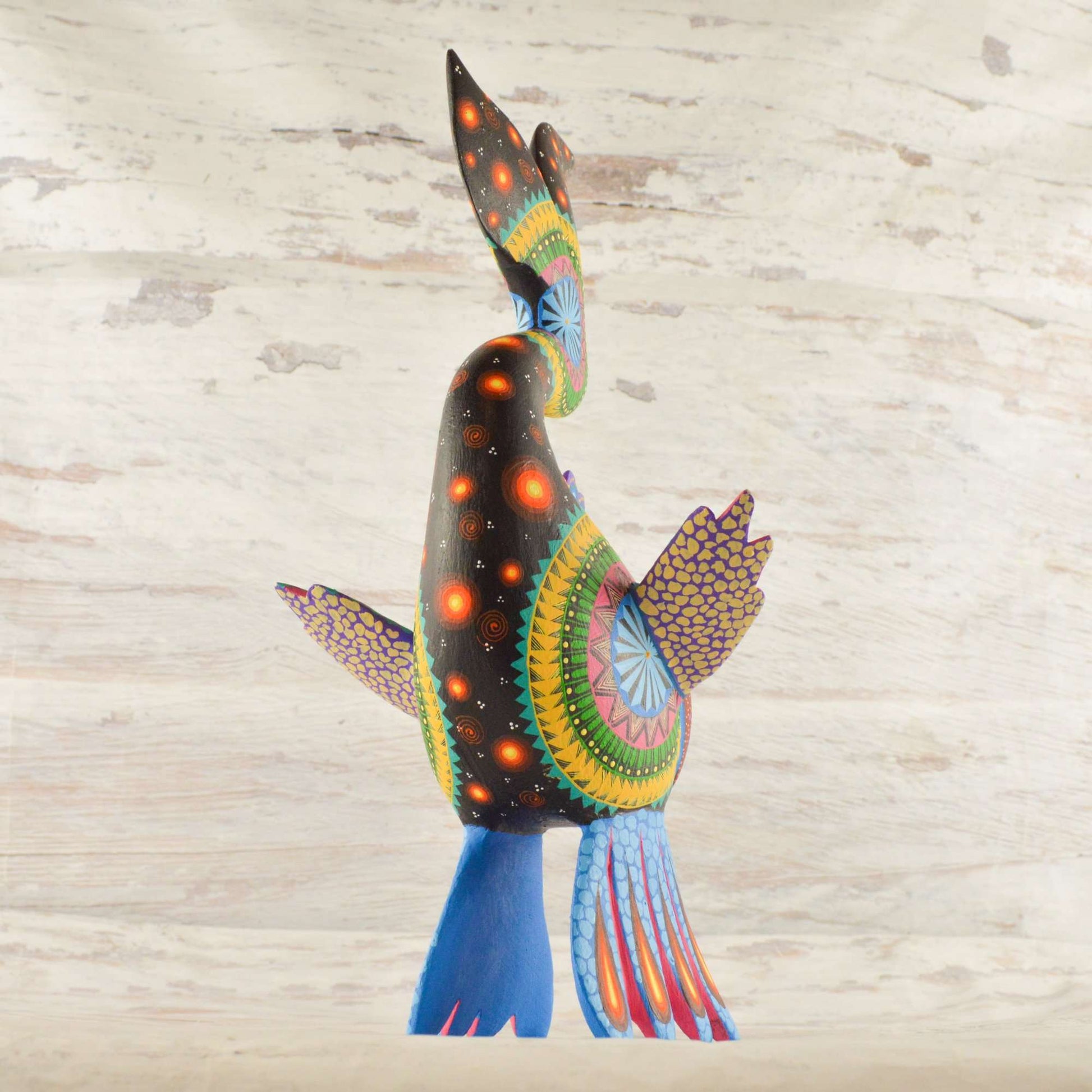 Fish Alebrije Wood Carving Oaxacan - Alebrije Huichol Mexican Folk art magiamexica.com