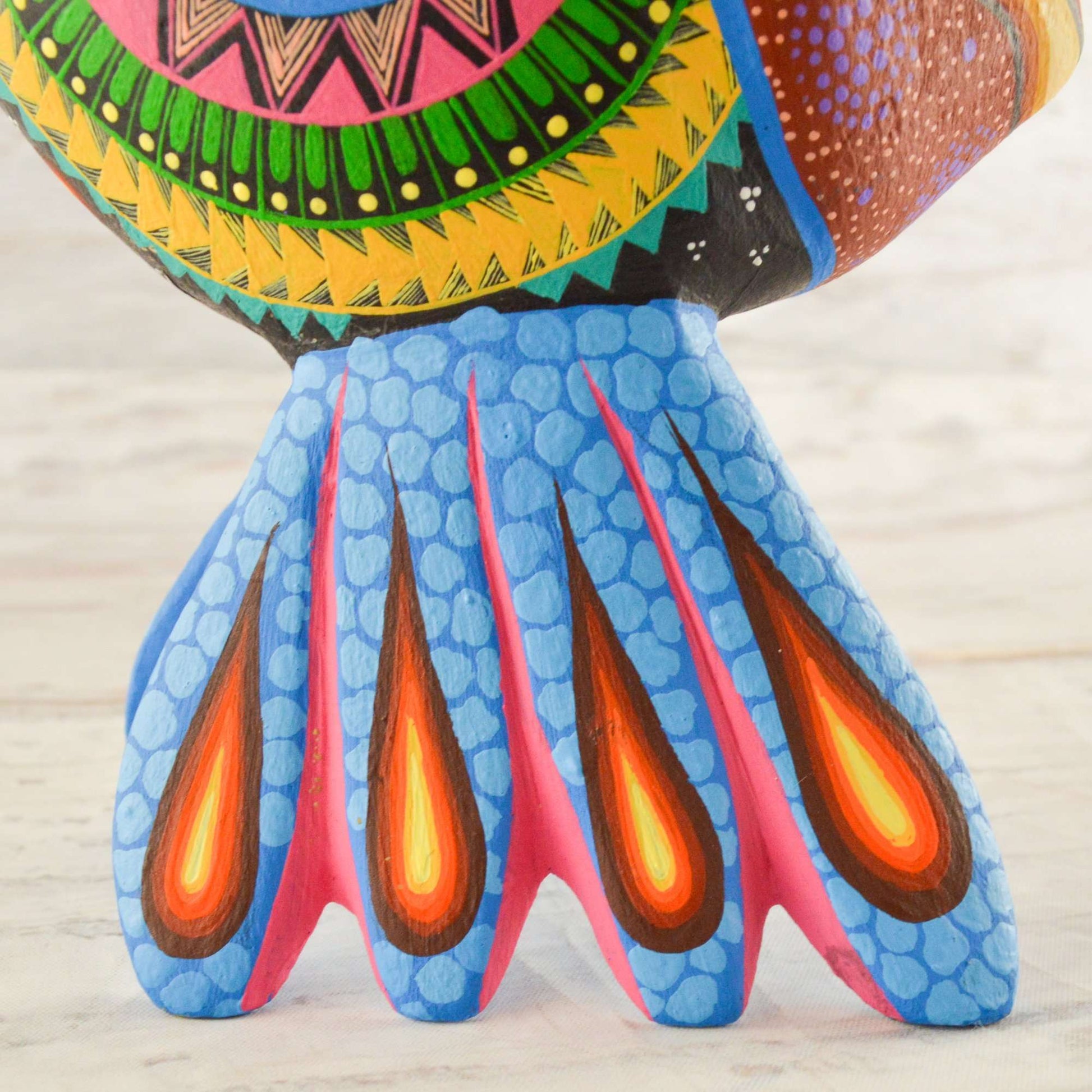Fish Alebrije Wood Carving Oaxacan - Alebrije Huichol Mexican Folk art magiamexica.com