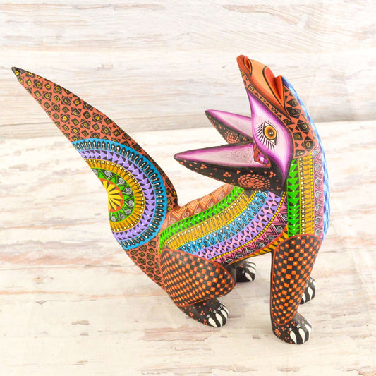 Fox Alebrije Oaxacan Wood Carving - Alebrije Huichol Mexican Folk art magiamexica.com