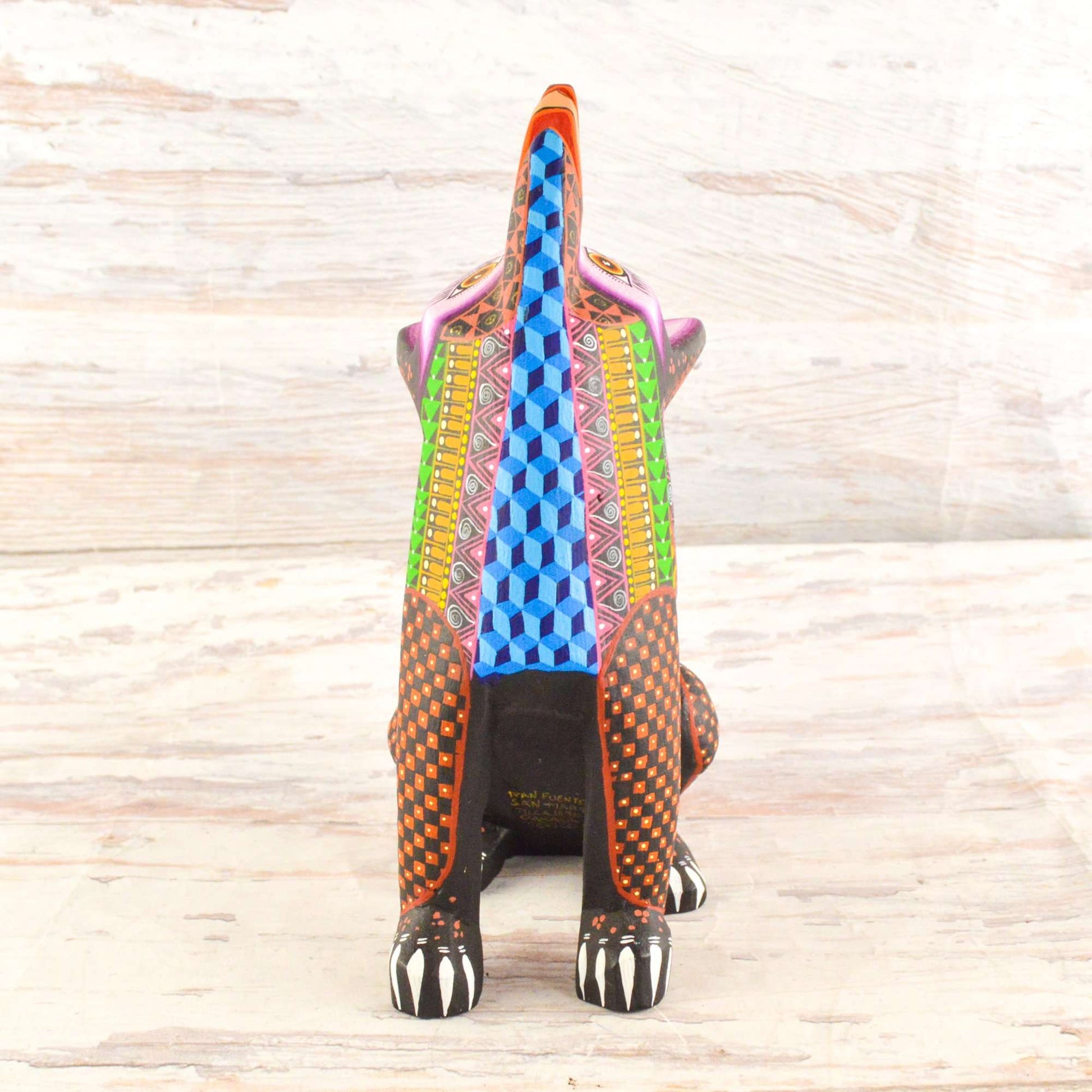 Fox Alebrije Oaxacan Wood Carving - Alebrije Huichol Mexican Folk art magiamexica.com
