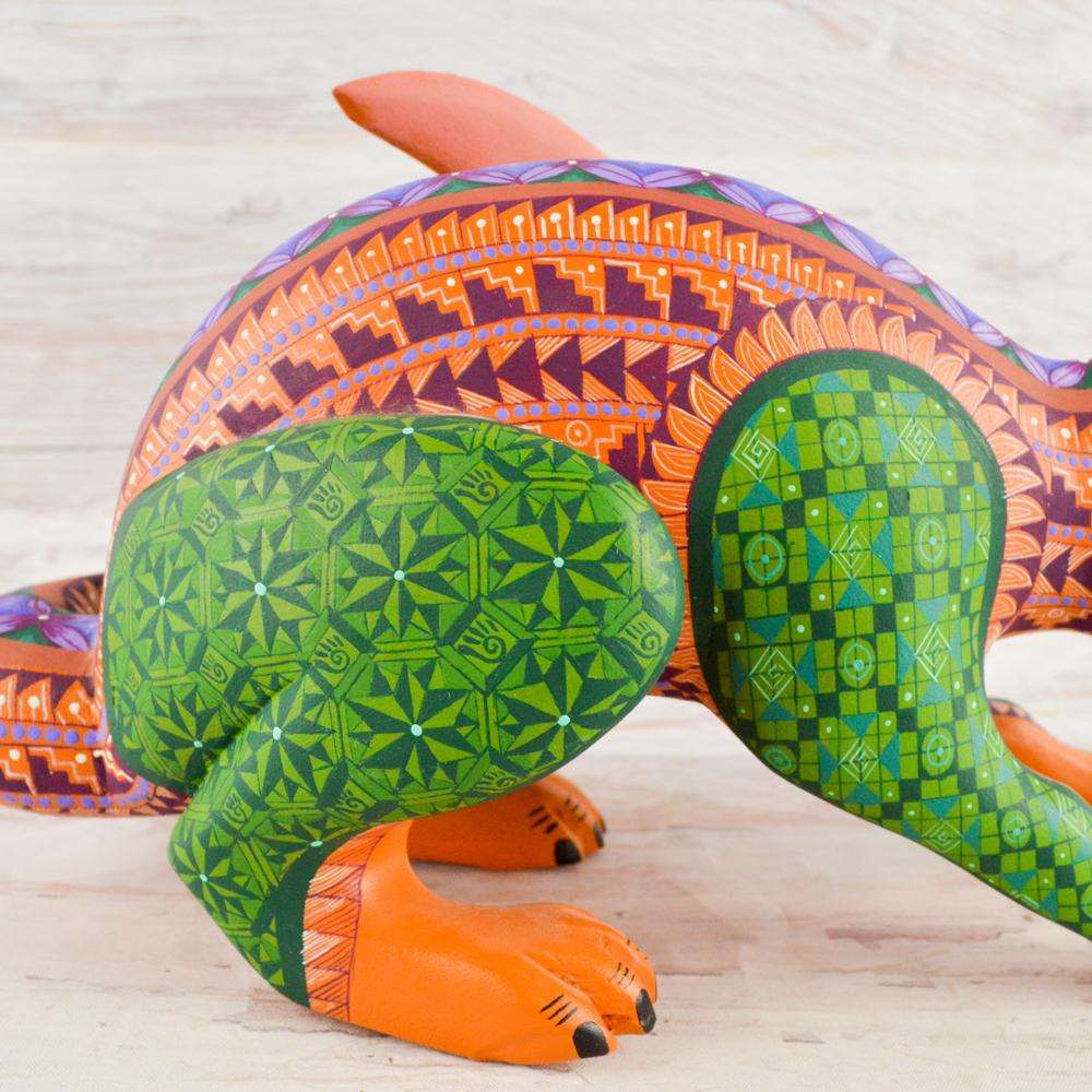 Fox Alebrije Oaxacan Wood Carving - Alebrije Huichol Mexican Folk art magiamexica.com