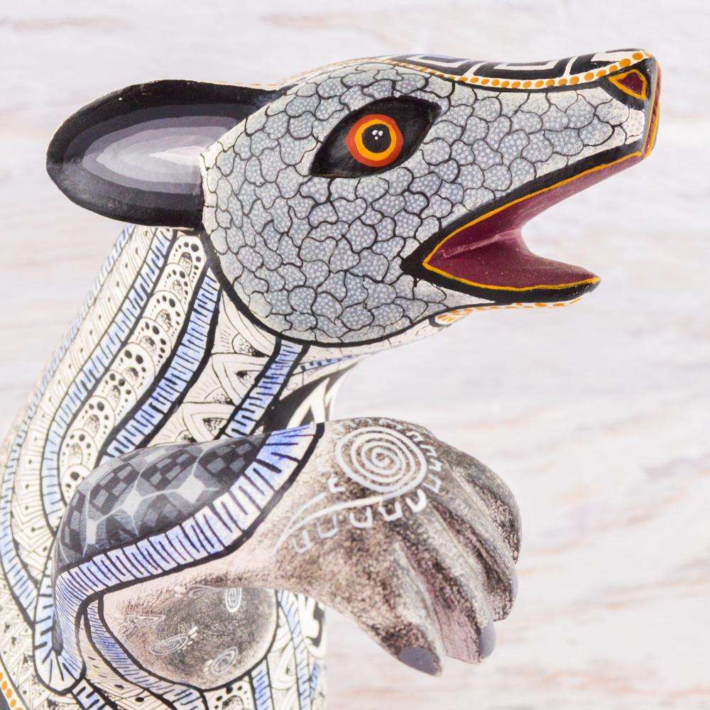 Fox Alebrije Oaxacan Wood Carving - Alebrije Huichol Mexican Folk art magiamexica.com