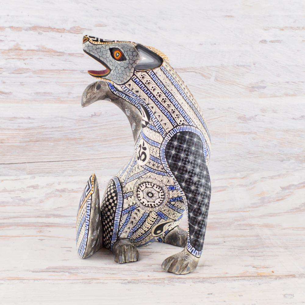 Fox Alebrije Oaxacan Wood Carving - Alebrije Huichol Mexican Folk art magiamexica.com