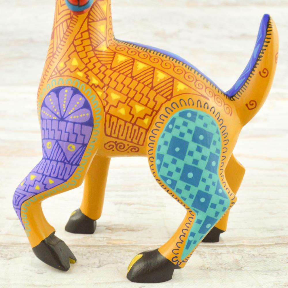 Gazelle Alebrije Oaxacan Wood Carving - Alebrije Huichol Mexican Folk art magiamexica.com