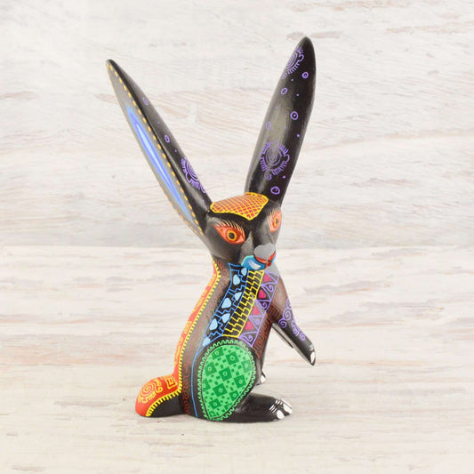 Hare Alebrije Oaxacan Wood Carving - Alebrije Huichol Mexican Folk art magiamexica.com