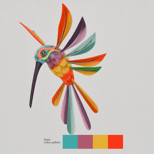 Hummingbird Alebrije Oaxacan Wood Carving