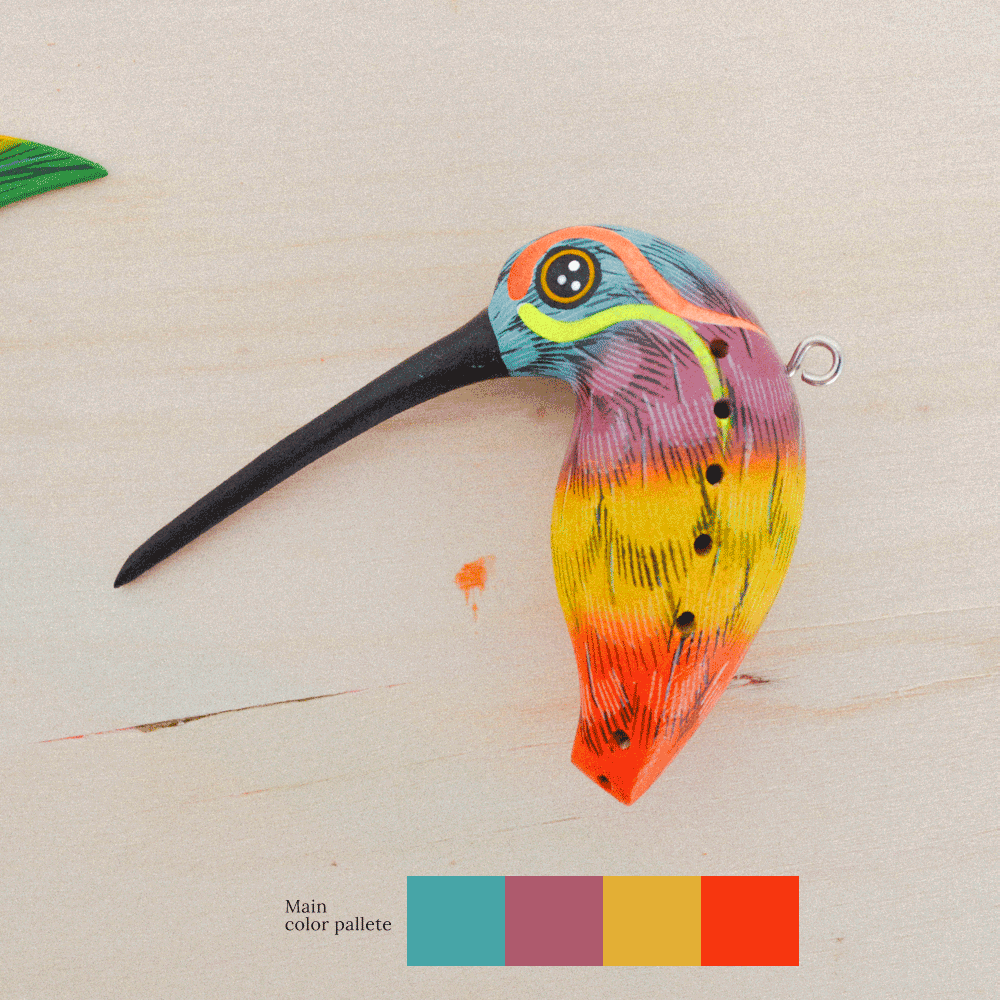 Hummingbird Alebrije Oaxacan Wood Carving