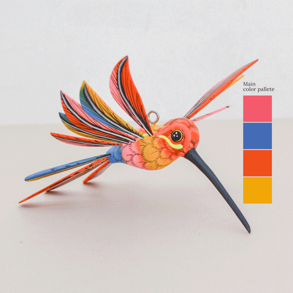 Hummingbird Alebrije Oaxacan Wood Carving