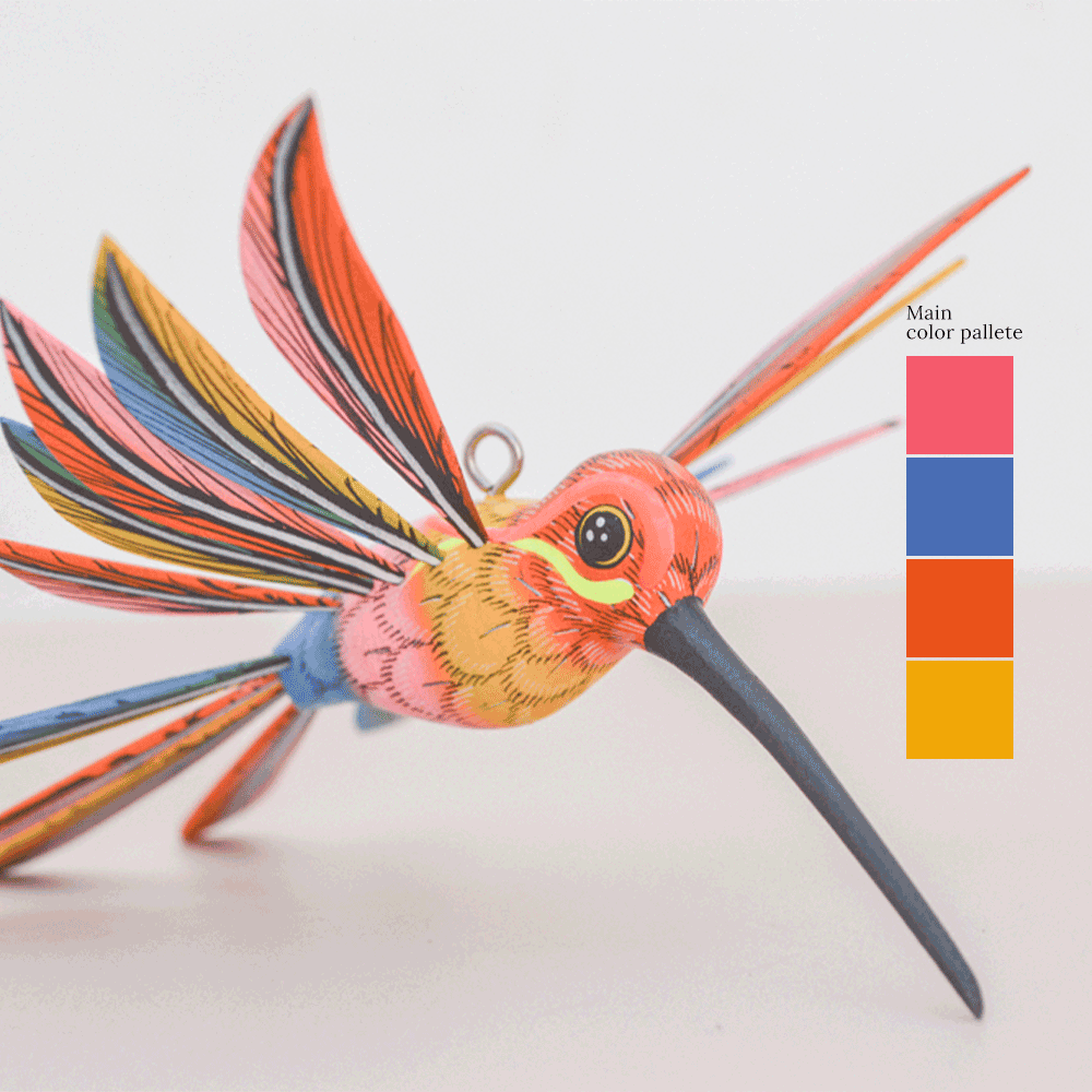 Hummingbird Alebrije Oaxacan Wood Carving