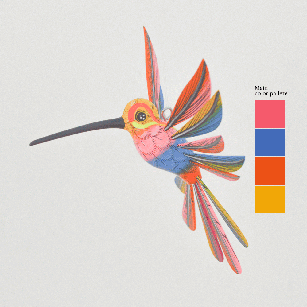 Hummingbird Alebrije Oaxacan Wood Carving