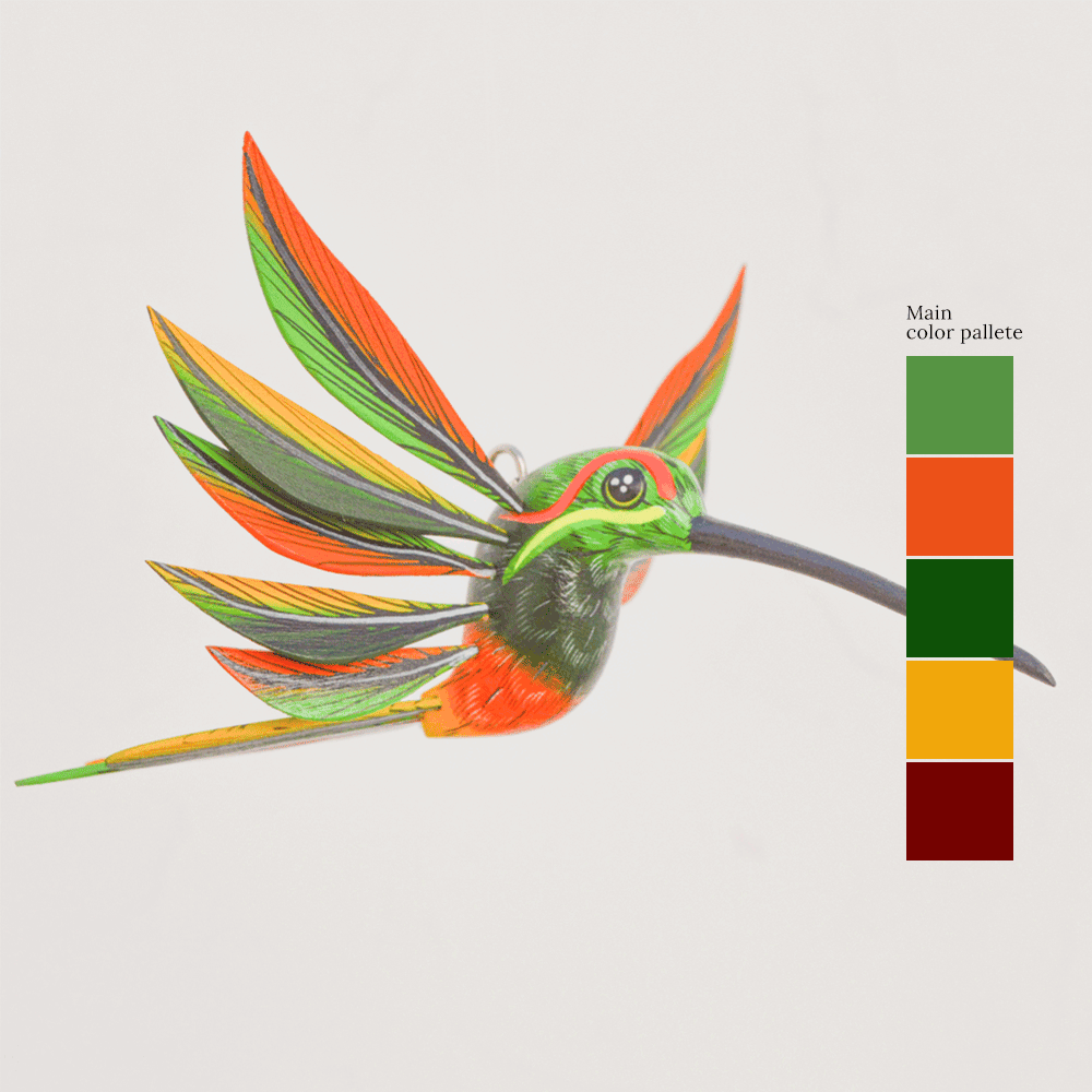 Hummingbird Alebrije Oaxacan Wood Carving