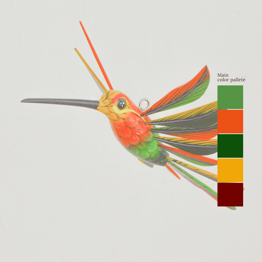 Hummingbird Alebrije Oaxacan Wood Carving