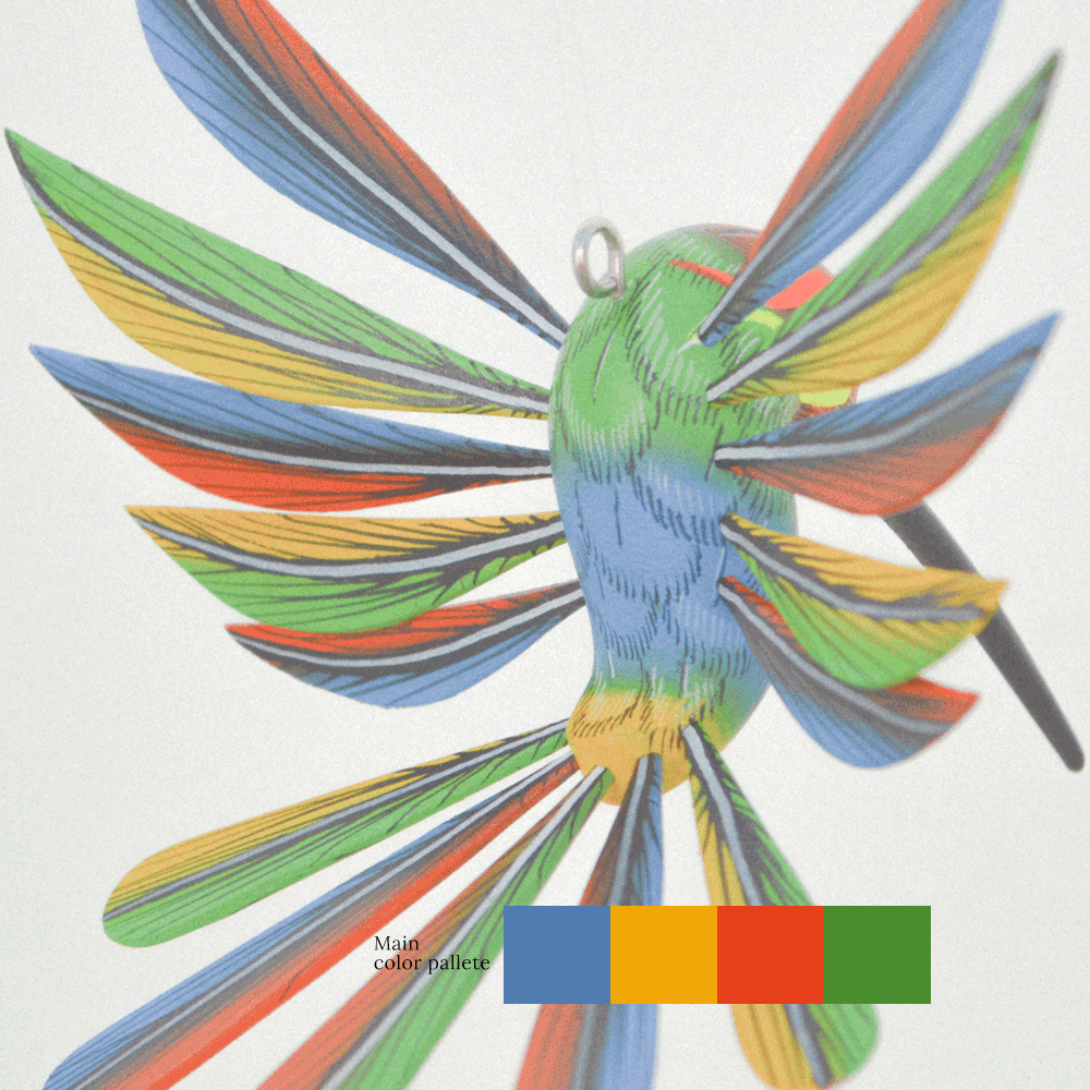 Hummingbird Alebrije Oaxacan Wood Carving